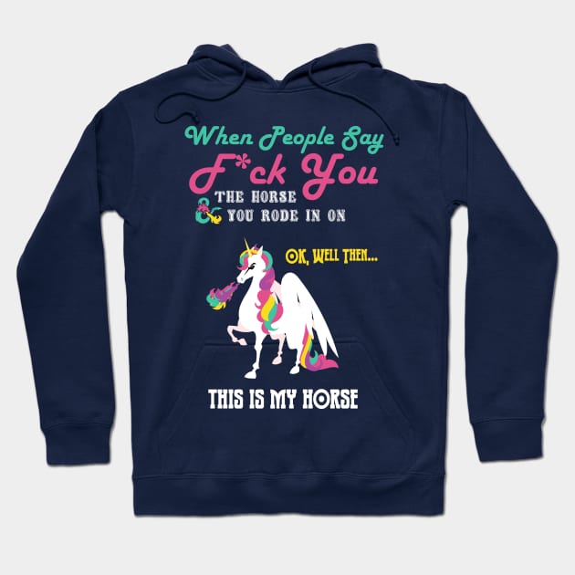 Unicorn Mount Hoodie by OfficialTeeDreams